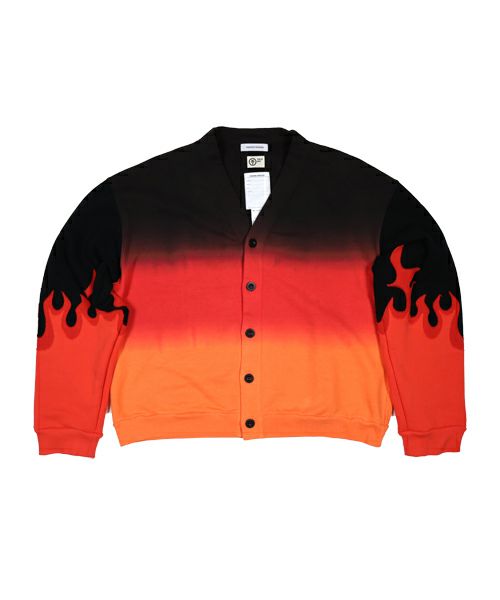 TENDER PERSON＞GRADATION DYE FLAME CARDIGAN | MAKES ONLINE STORE
