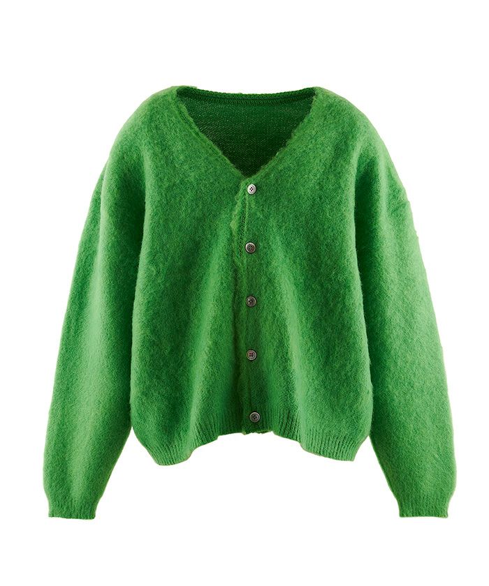 ＜SAINT MICHAEL＞CARDIGAN/MOHAIR/GREEN