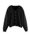 ＜SAINT MICHAEL＞CARDIGAN/MOHAIR/BLACK