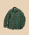 ＜Unlikely＞Unlikely Elbow Patch Flannel Work Shirts Tweed