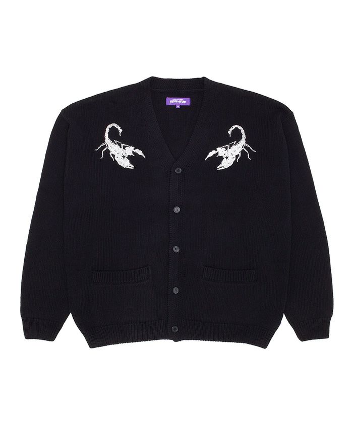 ＜Fucking Awesome＞Embroidered Scorpion Cardigan