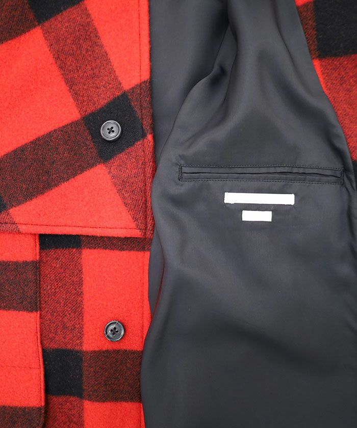 ＜blurhms＞Buffalo Plaid Cruiser Jacket