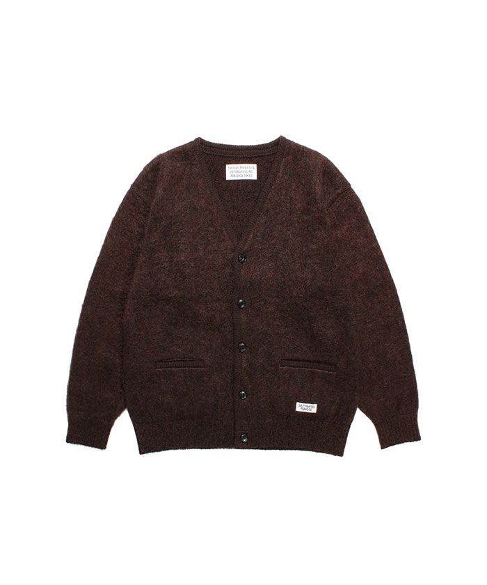 ＜WACKO MARIA＞MARBLE MOHAIR KNIT CARDIGAN