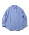 ＜Graphpaper＞Oxford Pique Jersey L/S Oversized Band Collar Shirt(GM234-50061B)