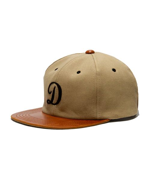 THE H.W. DOG&CO＞2 TONE LEATHER COTTON CAP | MAKES ONLINE STORE