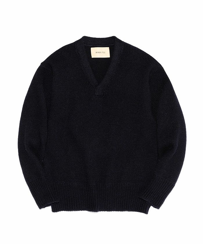 ＜AVIREX7522＞COMMAND KNIT"NAVY"