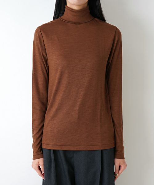 ＜blurhms＞Wool Rib Turtle neck