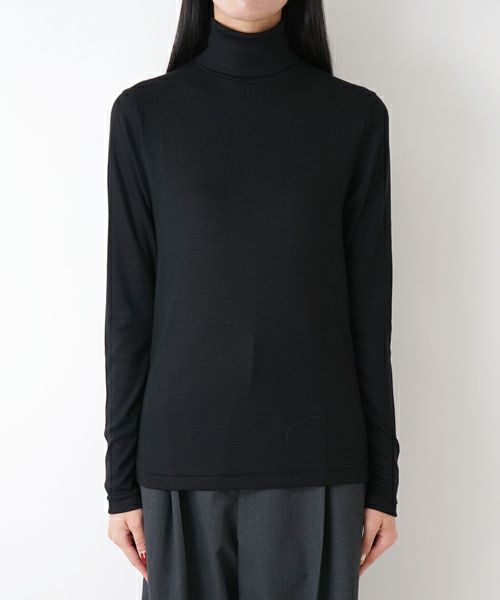 blurhms＞Wool Rib Turtle neck | MAKES ONLINE STORE