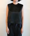 ＜CINOH＞BLACK FORMAL SLEEVELESS BLOUSE