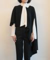 ＜CINOH＞BLACK FORMAL DREAPE BLOUSE