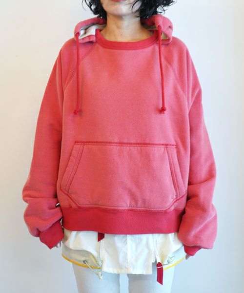 FUMIKA＿UCHIDA＞2TONE PULL OVER HOODIE | MAKES ONLINE STORE