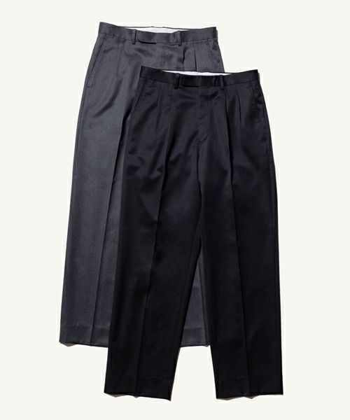 ＜A.PRESSE＞Wool Gabardine Trousers