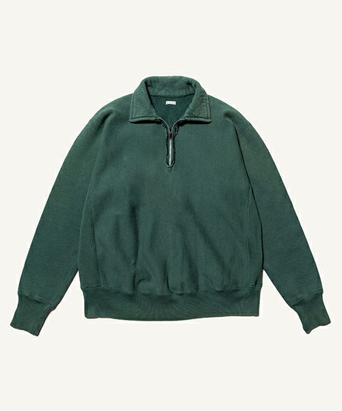 ＜A.PRESSE＞Vintage Half Zip Sweat Shirt