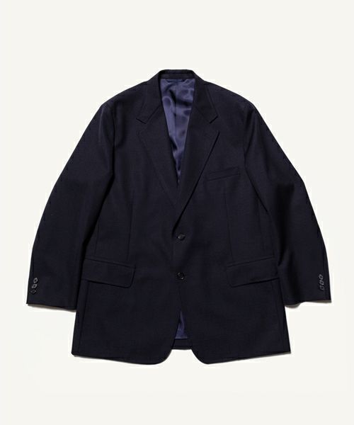A.PRESSE / Slub Wool Navy Blazer サイズ2 A.PRESSE＞Slub Wool Navy Blazer | MAKES ONLINE STORE