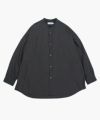 ＜Graphpaper＞Broad L/S Oversized Band Collar Shirt (GM241-50002B)