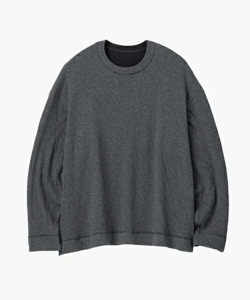 ＜Graphpaper＞Double Face Jersey L/S Crew Neck(GM241-70094)