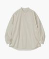 ＜Graphpaper＞Fine Wool Tropical Oversized Band Collar Shirt(GM241-50041)