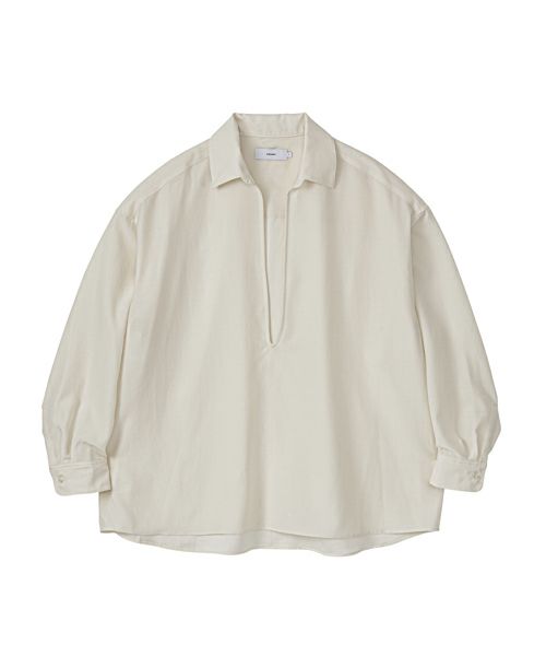 ＜Graphpaper＞Wool Cupro Skipper Shirt(GU241-50075)