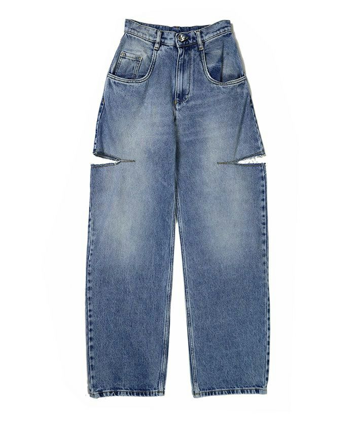 ＜Maison Margiela＞SLASH DETAIL DENIM PANTS