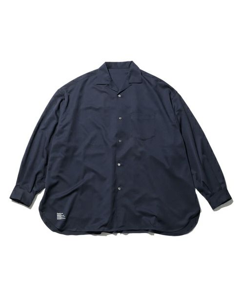 ＜FreshService＞COOLFIBER OPEN COLLAR L/S SHIRT