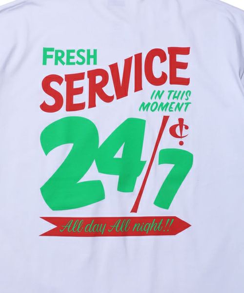 ＜FreshService＞CORPORATE PRINTED S/S TEE All Day All Night