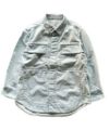 ＜OVERCOAT＞Denim Shirt Jacket with Cargo Pocket