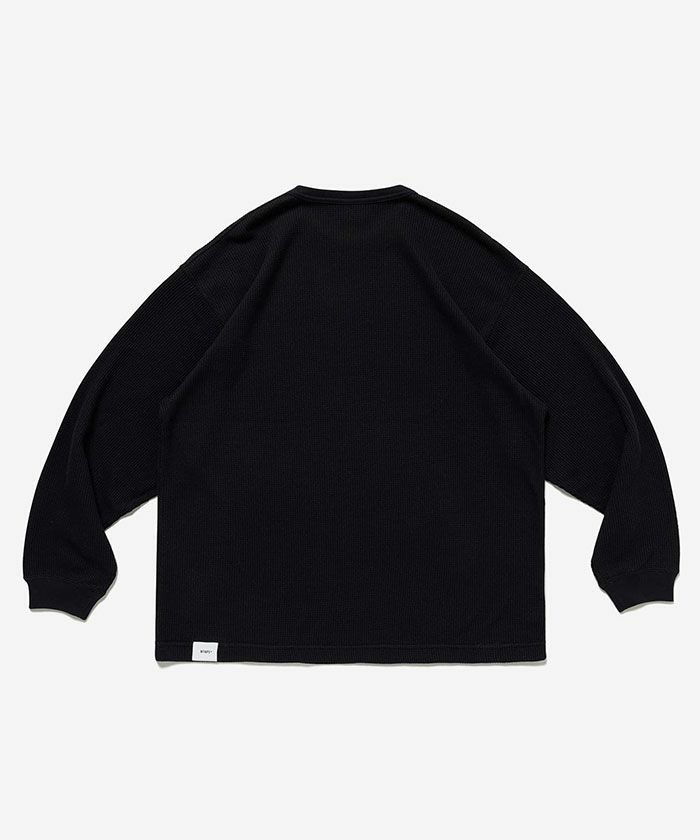 新品】WTAPS WAFFLE 02 / LS / CTPL BLACK LワッフルロンT - Tシャツ