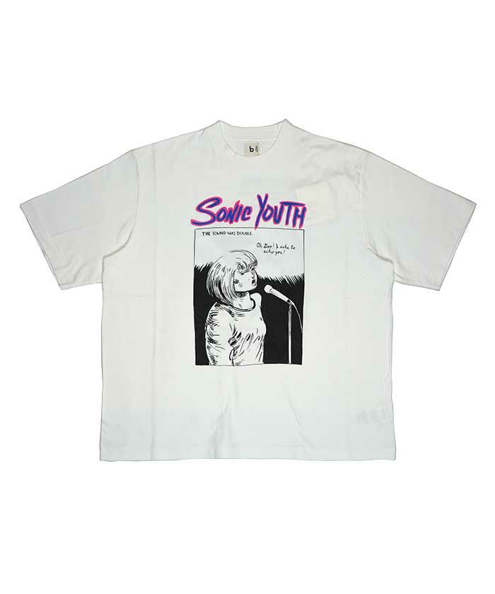 ＜blurhmsROOTSTOCK＞Echo Print Tee WIDE