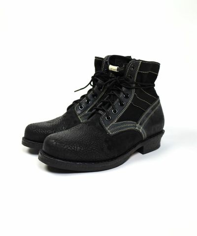 ブーツ09aw visvim 7HOLE 73-FOLK BLACK/BLACK M8