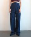 ＜Mame Kurogouchi＞Back String Cotton Flare Trousers