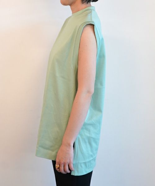Mame Kurogouchi＞Cotton Jersey Sleeveless Top | MAKES ONLINE STORE