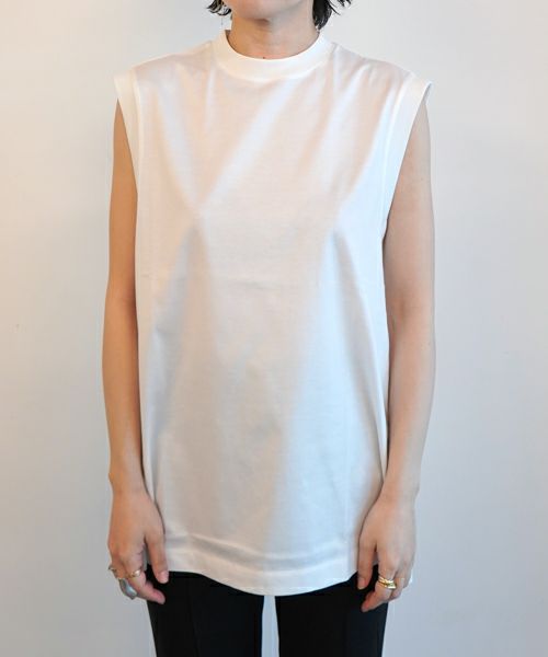 Mame Kurogouchi＞Cotton Jersey Sleeveless Top | MAKES ONLINE STORE