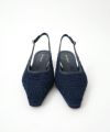 ＜Mame Kurogouchi＞Cording Embroidery Sling Back Heels
