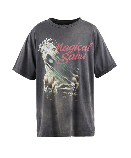 ＜SAINT MICHAEL＞SS TEE/MAGICAL SAINT/BLK