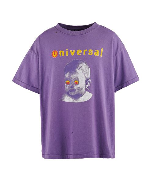 ＜SAINT MICHAEL＞SS TEE/UNIVERSAL/PURPLE