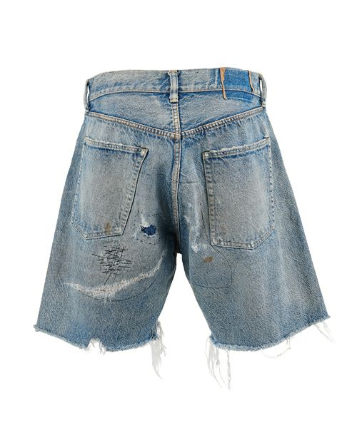 パンツ SAINT MICHAEL DENIM SHORTS DAMAGE BLUE L SAINT MICHAEL/セントマイケル/DENIM SHORTS DAMAGE BLUE