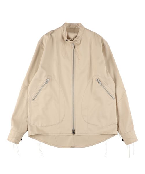 ＜sulvam＞配色ステッチジップアップジャケット