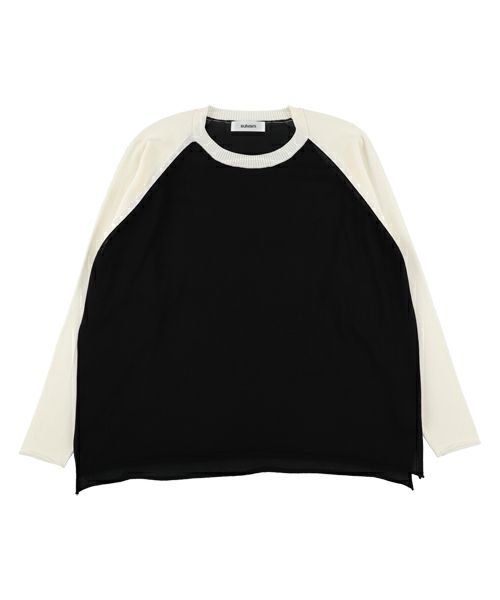 ＜sulvam＞ラグランTニット