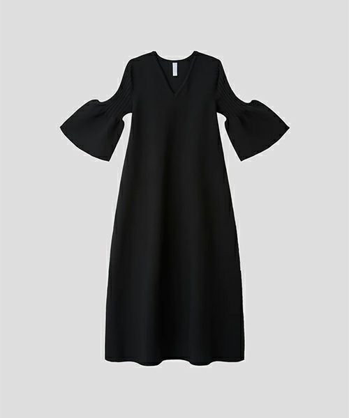 ＜CFCL＞POTTERY SHORT BELL SLEEVE FLARE DRESS