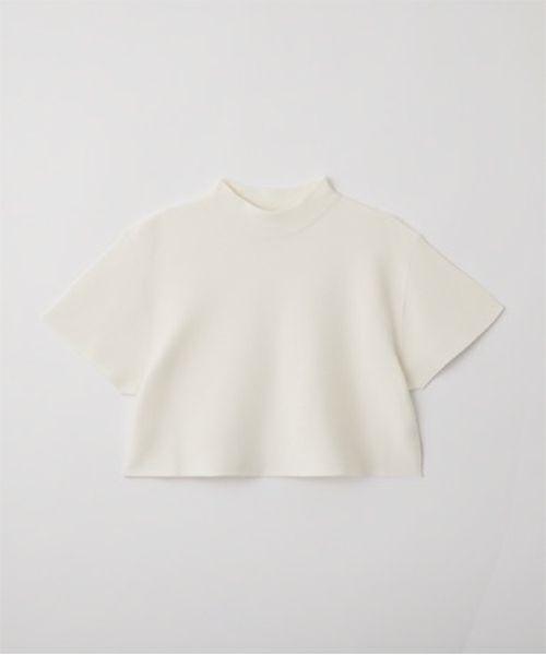 ＜CFCL＞GARTER MOCKNECK SHORT SLEEVE CROPPED TEE SHIRT