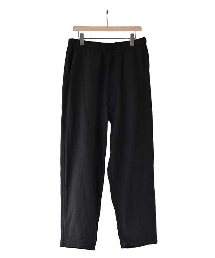 COMOLI コットン ダックス テーパード パンツ, Black – Navyblue