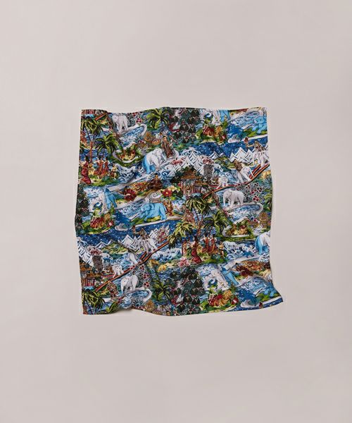 ＜NICENESS＞BUG / バグ ( ブッディハワイアンプリント バンダナスカーフ )