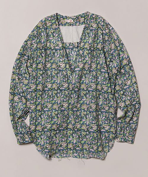NICENESS ASHAC.Cフローラルプリントペザントシャツ NICENESS ASHA.C - フローラルプリントペザントシャツ