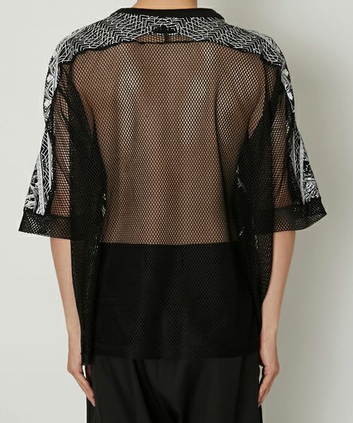 TAAK メンズ　メッシュ　カットソー　24SS TAAKK - MESH T-SHIRTS / メッシュTシャツ (ホワイト) | Confidence