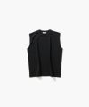 ＜ATON＞DRY COTTON JERSEY NO-SLEEVE PULLOVER