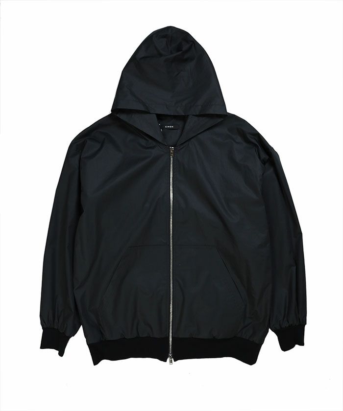 ＜CINOH＞COMPACT TWILL OPEN HOODIE