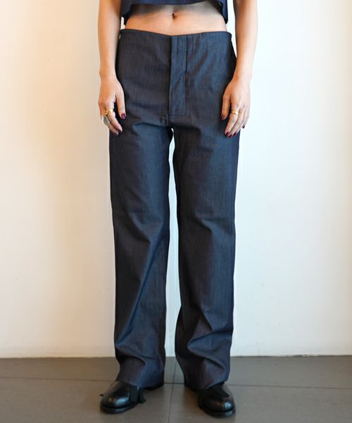 GABRIELA COLL GARMENTS＞NO.205 ULTRA FINE DENIM TAILORED TROUSERS | MAKES  ONLINE STORE