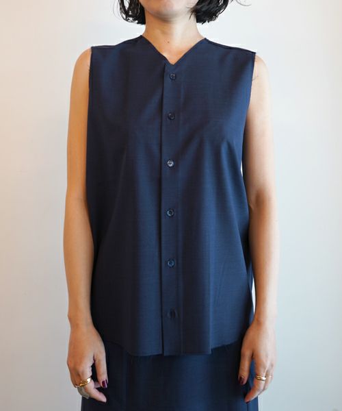 GABRIELA COLL GARMENTS＞NO.272 LORO PIANA FINE WOOL SLEEVELESS 