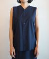 ＜GABRIELA COLL GARMENTS＞NO.272 LORO PIANA FINE WOOL SLEEVELESS SHIRT