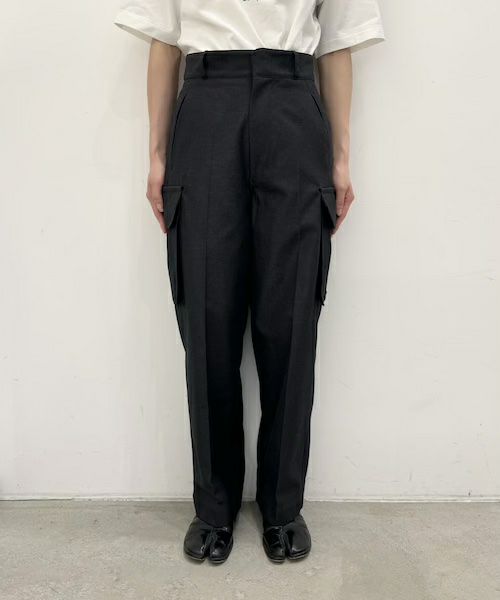 ＜blurhms＞Drill Chambray French Combat Trousers